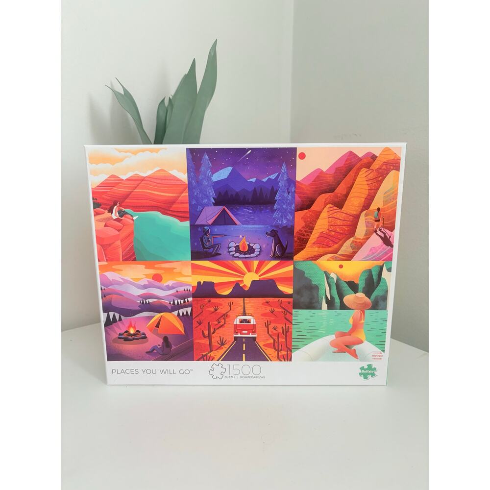 🧺 5 for $25 Sale Buffalo Games Places You Will Go Summer Jigsaw Puzzle 1000 Pc
